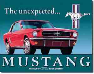 Foto: Mustang the unexpected metalen wandbord 31 5 x 40 cm