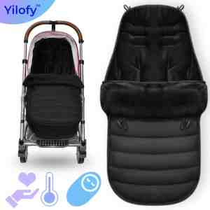 Foto: Yilofy universele luxe voetenzak babywagen autostoel zwart buggy kinderwagen voetzak moederdag
