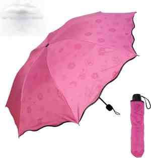 Foto: Zjrung compacte paraplu stormbestendige zonweringparaplu wind en stormbestendige paraplu met 8 roestvrijstalen ribben waterdichte draagbare lichtgewicht paraplu