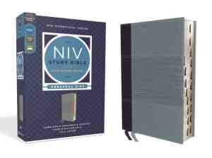 Foto: Niv study bible fully revised edition  niv study bible fully revised edition study deeply  believe wholeheartedly  personal size leathersoft navyblue red letter thumb indexed comfort print