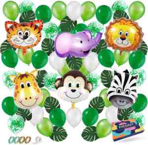 Foto: Fissaly 67 stuks jungle thema party verjaardag versiering ballonnen   safari decoratie kinderfeestje feest