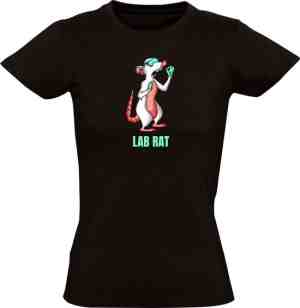 Foto: Lab rat dames t shirt   wetenschap   scheikunde   dieren   student   laboratorium   lab tech   geneeskunde   gezondheid   analist   onderzoek   grappig