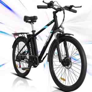 Foto: Hitway elektrische fiets elektrische mountainbike 14ah 26 inch 250w motor zwart