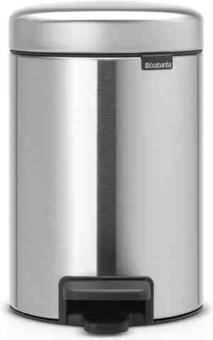 Foto: Brabantia newicon prullenbak 3 l matt steel