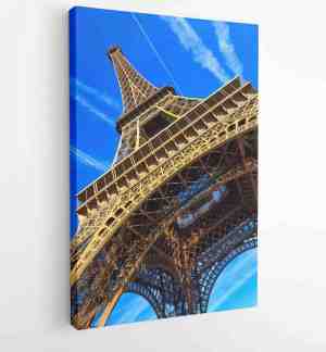 Foto: Paris eiffel tower in france is one of the most iconic landmarks architecture and moderne schilderijen vertical 1536803819 50 40