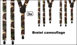 Foto: 3x bretel camouflage bretels leger army carnaval festival thema party soldaat