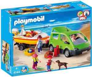 Foto: Playmobil gezinswagen met boot   4144