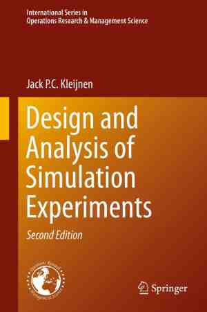 Foto: International series in operations research management science 230   design and analysis of simulation experiments
