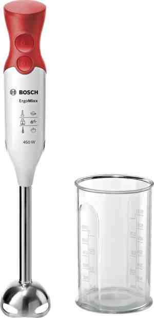 Foto: Bosch msm64110 ergomixx   staafmixer   450w   roodwit