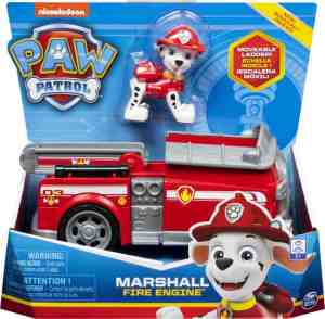 Foto: Paw patrol brandweerwagen marshall speelgoedvoertuig met actiefiguur