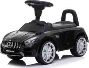 Foto: Mercedes benz gt amg loopauto zwart met toeter en diverse geluiden ftf