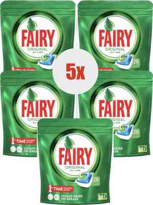 Foto: Dreft fairy 5x28 capsules original all in1 vaatwasser capsules vaatwasmiddel dishwasher capsules p g