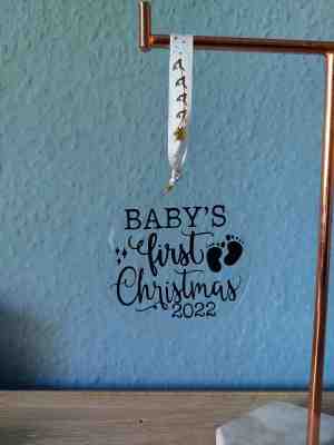 Foto: Baby s eerste kerst kerstboomhanger baby s first christmas 2022 kerstboomversiering kersthanger