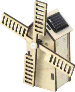 Foto: Solexpert bouwpakket hollandse molen met zonnepaneel mini