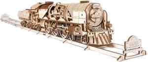 Foto: Ugears houten modelbouw   v express stoomtrein met tender