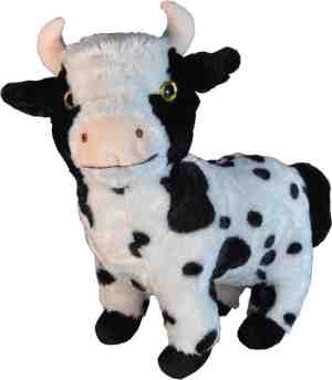 Foto: Pluche staande koe knuffel 28 cm   boerderijdieren koeien knuffels   speelgoed voor kinderen