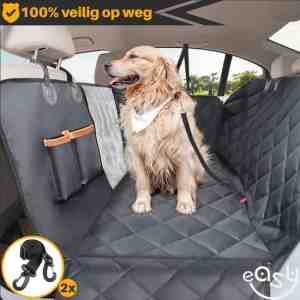 Foto: Hondendeken auto achterbank en kofferbak   reis bench   auto bench   hondenmand   waterdichte beschermhoes 6 laags   antislip   maat 151 x 139