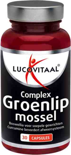 Foto: Lucovitaal groenlipmossel complex voedingssupplement 30 capsules