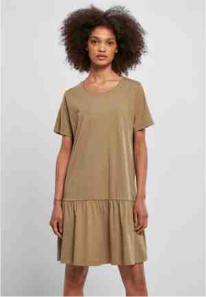 Foto: Urban classics korte jurk s valance tee groen
