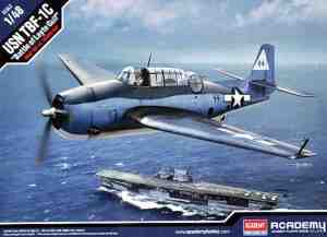 Foto: 1 48 academy 12340 tbf 1c plane  battle of leyte gulf plastic modelbouwpakket