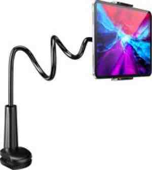 Foto: Yono tablet houder flexibel   smartphone standaard universeel   statief geschikt voor bureau tafel en bed   ipad   telefoon   gsm   zwart