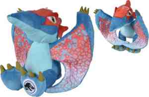Foto: Universal   jurassic world pteranodon   dinosaurus   25 cm   pluche   blauwrood   alle leeftijden   knuffel