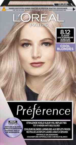 Foto: Loral paris prfrence cool blondes 8 12 alaska   licht as beigeblond   permanente haarverf