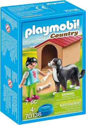 Foto: Playmobil country jongen met hond   70136