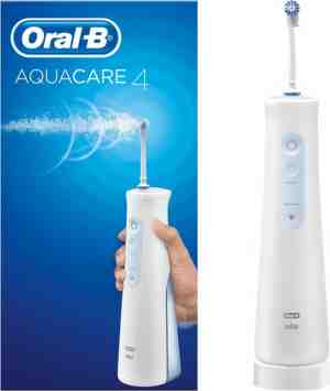 Foto: Oral b aquacare 4 oxyjet   wit   elektrische waterflosser