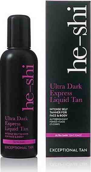 Foto: Ultra dark express liquid tan zelfbruiner voor de gevoelige huid vegan 100 strepenvrij en vlekkenvrij parabeenvrij snel drogend