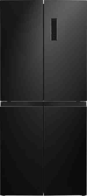 Foto: Exquisit cdj444 040db   5 jaar garantie   amerikaanse koelkast   no frost   digitaal display   362 liter   zwart