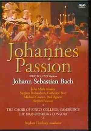 Foto: Bach j s johannes passion bwv 245 1725 cleobury dvd choir of king s college cambridge