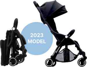 Foto: Hamilton by yoop s 1 plus buggy premium budget stroller met magicfold technologie 2023 model lichte verstelbare wendbare kinderwagen zwart