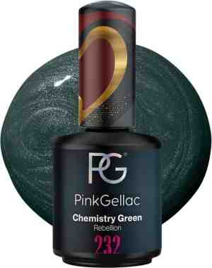 Foto: Pink gellac 232 chemistry green gellak 15ml   glanzende groene gel lak nagellak   gelnagels producten   gel nails