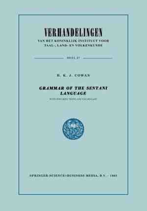 Foto: Verhandelingen van het koninklijk instituut voor taal  land  en volkenkunde  grammar of the sentani language