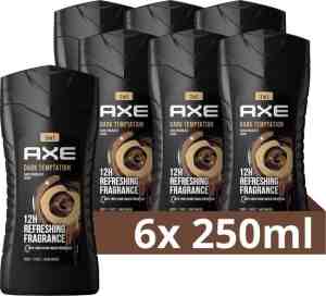 Foto: Axe dark temptation for men 6 x 250 ml douchegel voordeelverpakking