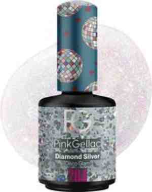 Foto: Pink gellac 204 diamond silver gel lak 15ml   gellak nagellak   gelnagellak   gelnagels producten   gel nails   gelnagel
