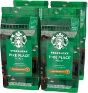 Foto: Starbucks pike place medium roast koffiebonen   4 zakken 450 gram
