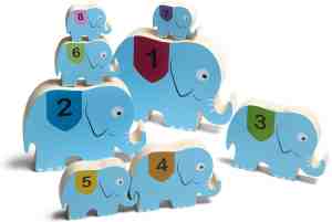 Foto: Bs toys stapelolifanten lichtblauw 17 5 x 13 5 x 3 cm 8 stuks