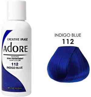 Foto: Adore shining semi permanent hair color indigo blue 112 haarverf