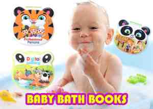 Foto: Babyboekje knisperboekje babyspeelgoed zwemband babybadboekjes douchen leren speelgoed zwevend boek waterdicht kinderbad voor peuters bath book tijger