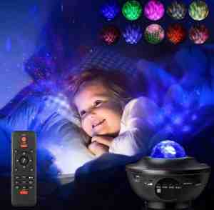 Foto: Tozy sterren projector galaxy projector star projector sterrenhemel bluetooth usb muziek luisteren
