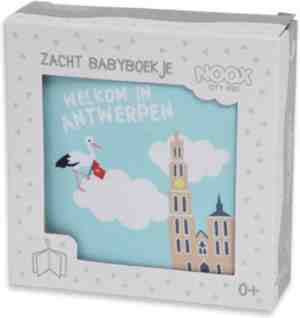 Foto: Zacht babyboekje antwerpen in mooie geschenkverpakking fairly made duurzaam en origineel kraamcadeau