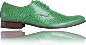Foto: Green froggy maat 48 lureaux kleurrijke schoenen voor heren veterschoenen met print