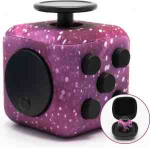 Foto: Fidget cube space roze fidgets schoencadeautjes sinterklaas sint anti stress speelgoed meisjes friemelkubus kubus