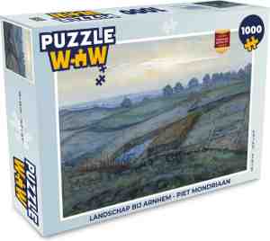 Foto: Puzzel landschap bij arnhem piet mondriaan legpuzzel 1000 stukjes volwassenen