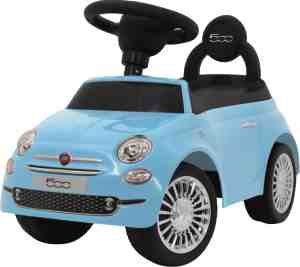 Foto: Eco toys fiat 500 loopauto blauw met claxon