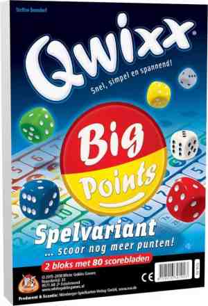 Foto: Qwixx big points   dobbelspel   uitbreiding   2 scorebloks met 80 scorebladen