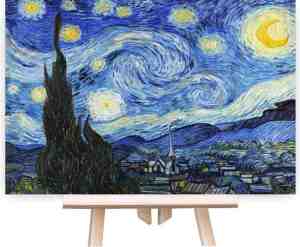 Foto: Schilderen op nummer volwassenen   do it yourself paintings   van gogh   de sterrennacht   kunst   art   40x50 cm   canvas