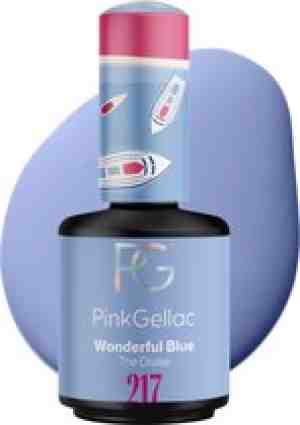 Foto: Pink gellac 217 wonderful blue gel lak 15ml   glanzende blauwe gellak nagellak   gelnagels producten   gel nails